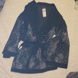 BCBG MAXAZRIA short velvet like kimono
